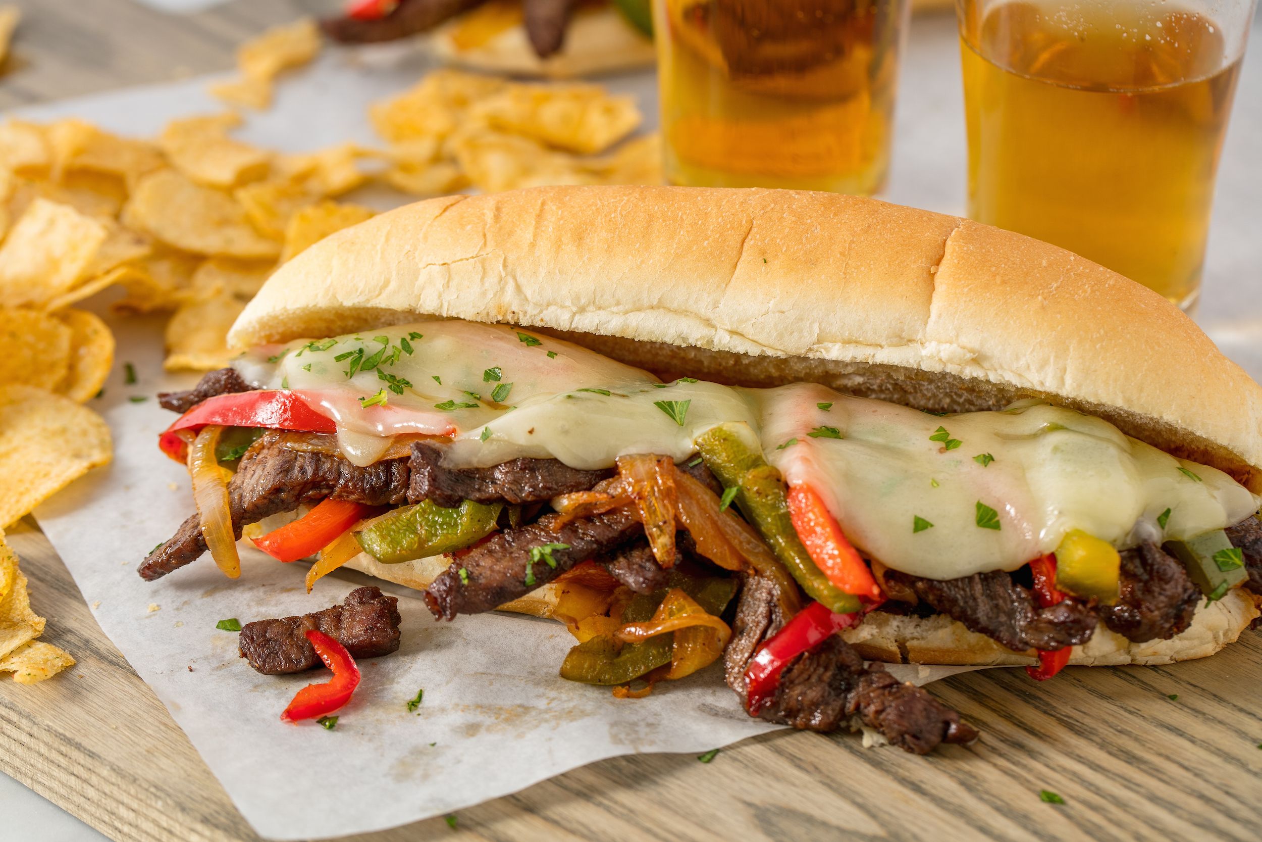 4: steak cheese 