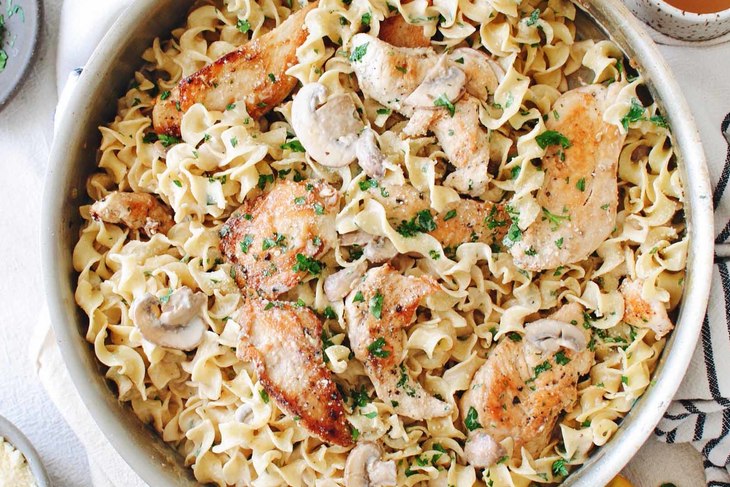 Chicken mushroom pasta